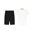 CONJUNTO PANTALÓN CORTO DE JOGGING NEGRO + CAMISETA